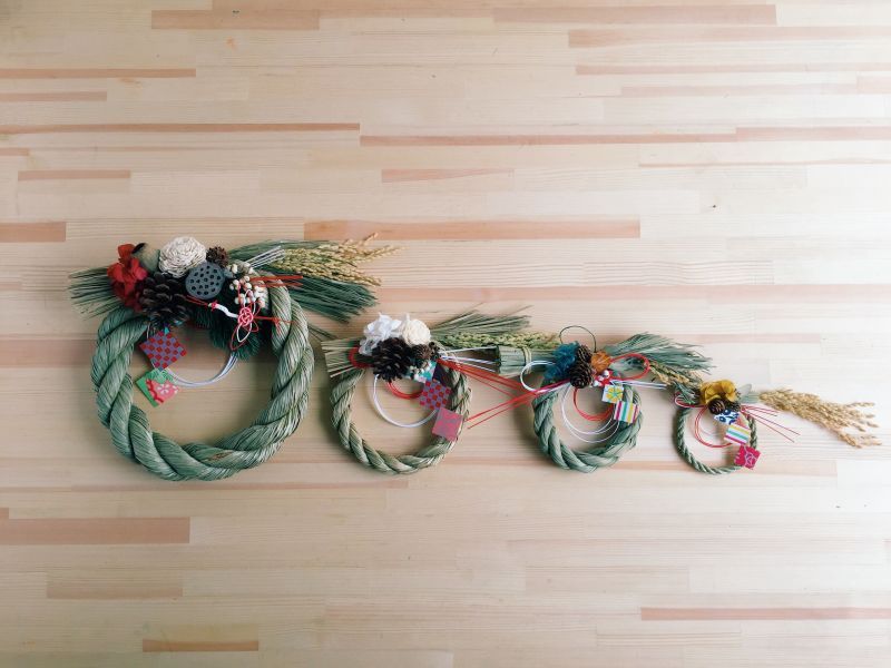画像: お正月飾り　制作キット（16cm）